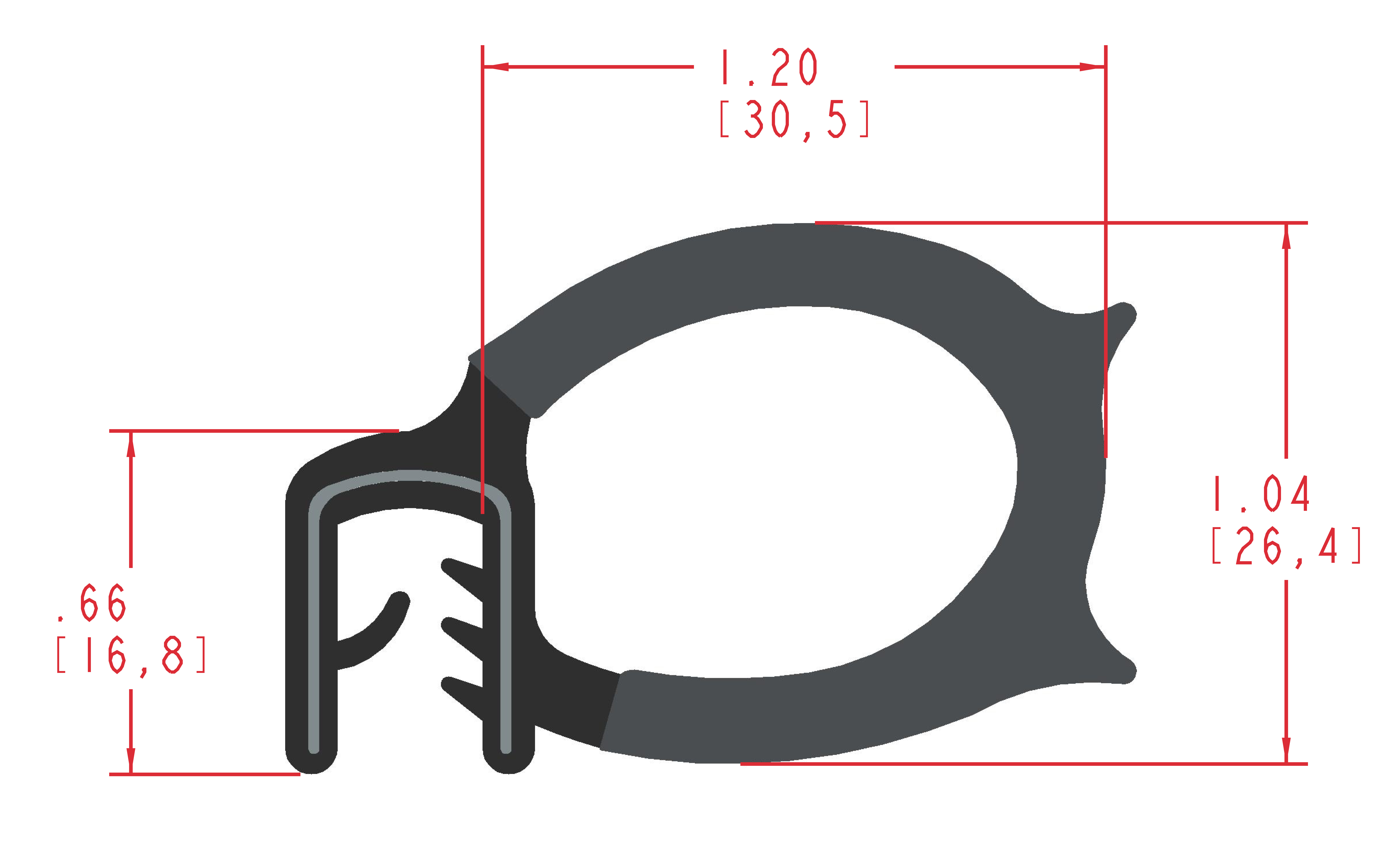 Side Bulb Seals (mm) Ebco Inc.